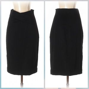 Etcetera Black Waist Detail Pencil Skirt XS 2